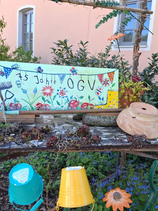 75 Jahre OGV Böhming - Tischdeko
